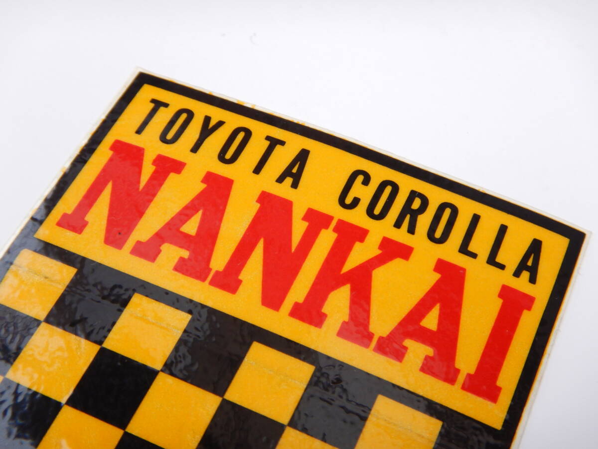 ● トヨタカローラ 南海 ● ディーラーステッカー (検) TOYOTA COROLLA NANKAI 当時物 旧車 高速有鉛 昭和 レトロ OSAKA JDMの画像3