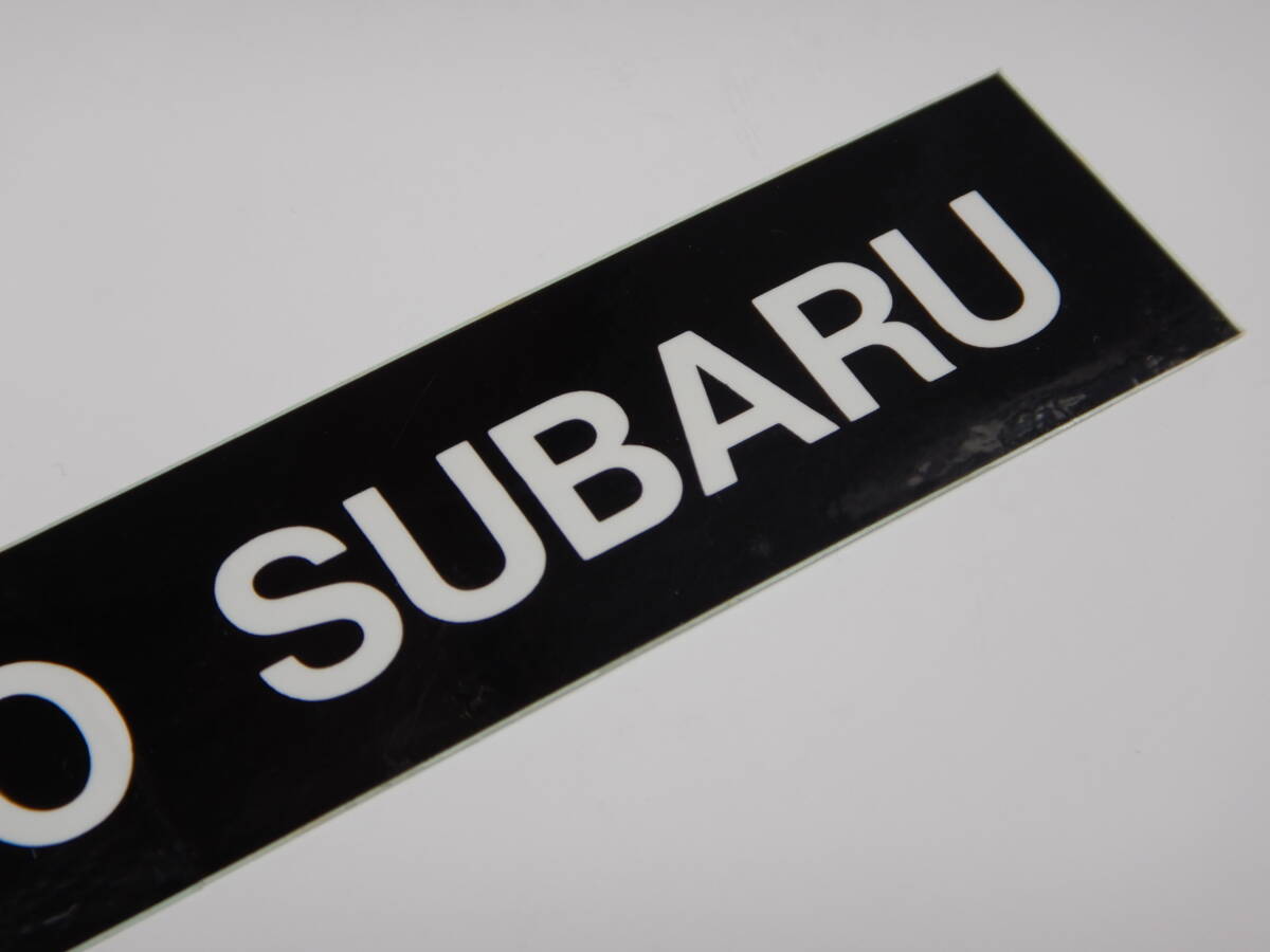* центр Subaru * дилер стикер ( осмотр ) Tokyo CHUO SUBARU Impreza Legacy Forester Sambar подлинная вещь старый машина Showa эпоха Heisei JDM