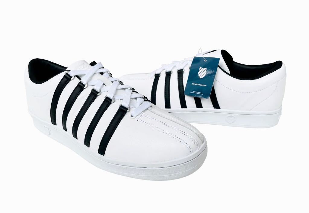 新品!! 名作!! K-SWISS ケースイス CLASSIC 88 クラシック ホワイト 白 x 黒 レザー us 10 / 28 ㎝ タグ付き 正規品_画像1