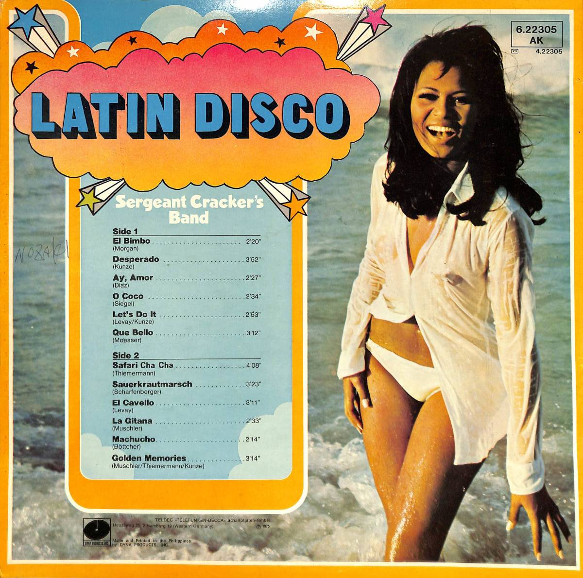 A00584679/LP/Sergeant Crackers Band「Latin Disco(1975年：6022305-AK)」_画像2