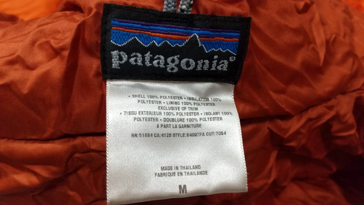 ３　patagonia ダスパーカー DAS PARKA メンズ M オレンジ HOT LAVA ホットラヴァ STY84097　RN51884 パタゴニア 未使用品 送料込_画像4