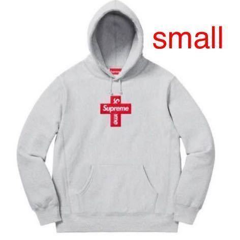新品【S】Supreme 20AW Cross Box Logo Hooded Sweatshirt Small シュプリーム クロス ボックス ロゴ パーカー Grey グレー　即納_画像1