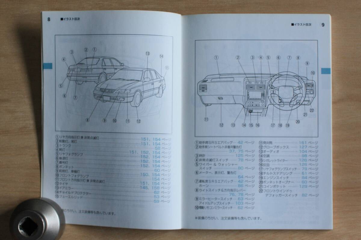 トヨタ コロナプレミオ　取扱説明書 1999/08_画像2