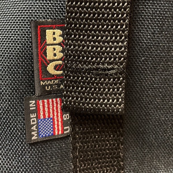 ベーシックモデル! 90s USA製 BIG BAG COMPANY BBC ヴィンテージ ナイロン ショルダーバッグ ネイビー ブラック 紺 黒 メンズ レディースの画像5