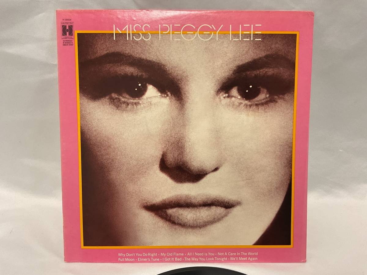 Yahoo!オークション - 洋楽LP Peggy Lee/MISS PEGGY LEE US盤