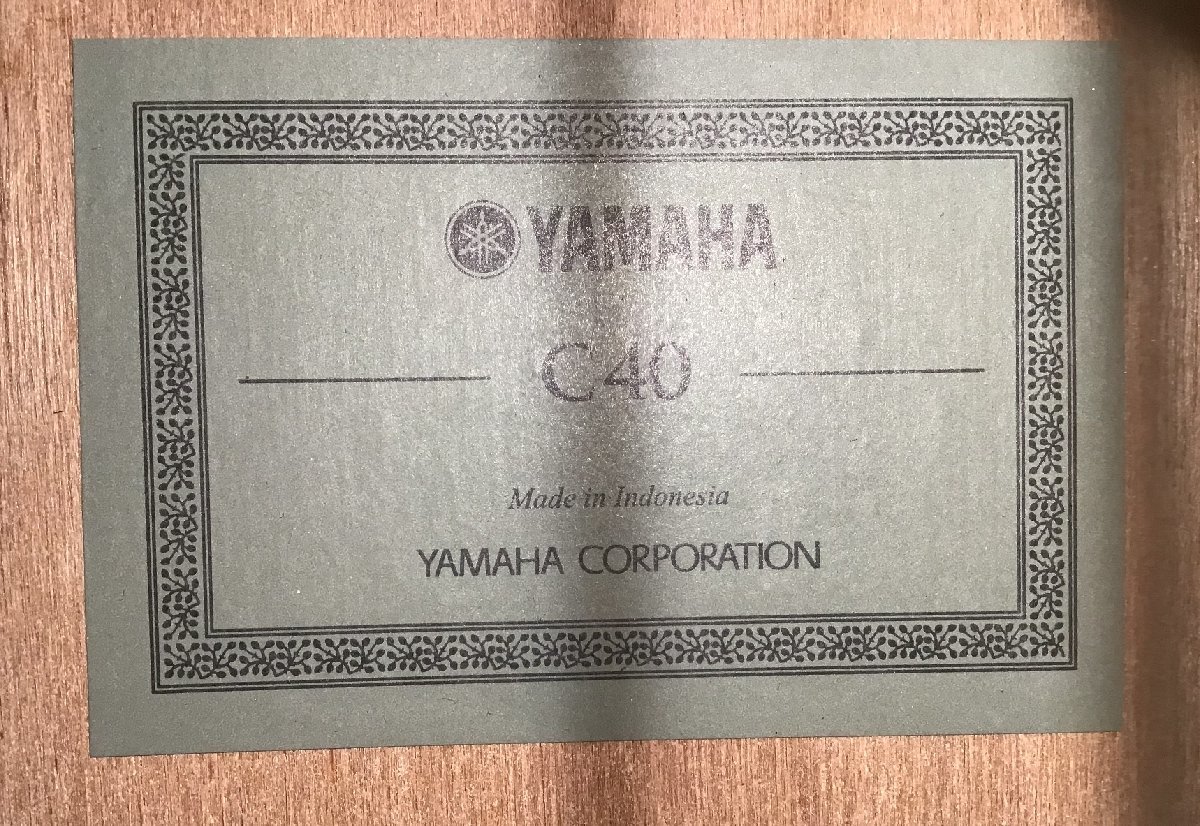 【中古】YAMAHA ヤマハ C40 クラシックギター ノーメンテ 現状渡し_画像7