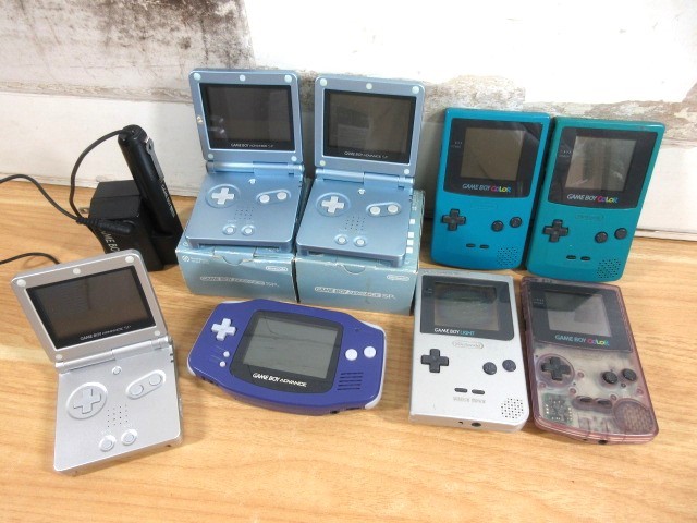 2K2-2「1円～ GAME BOY ゲームボーイ 本体 8台まとめて ジャンク」動作未確認 ADVANCE SP/ADVANCE/COLOR/LIGHT Nintendo 現状_画像1