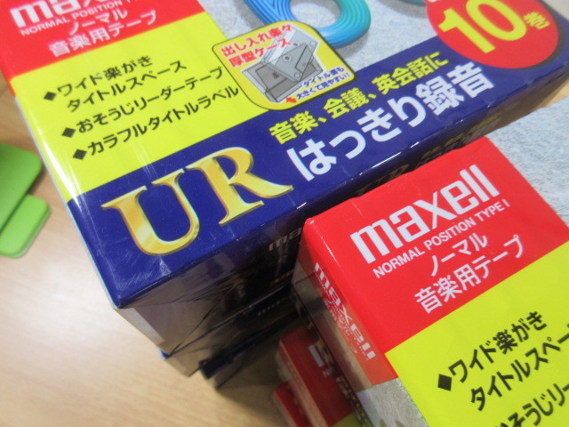 2L4-2 (未開封含む maxell マクセル カセットテープ UR30 10本セット×3 UR60 10本セット×3 開封済みセット) 動作未確認 ジャンク 現状品_画像7