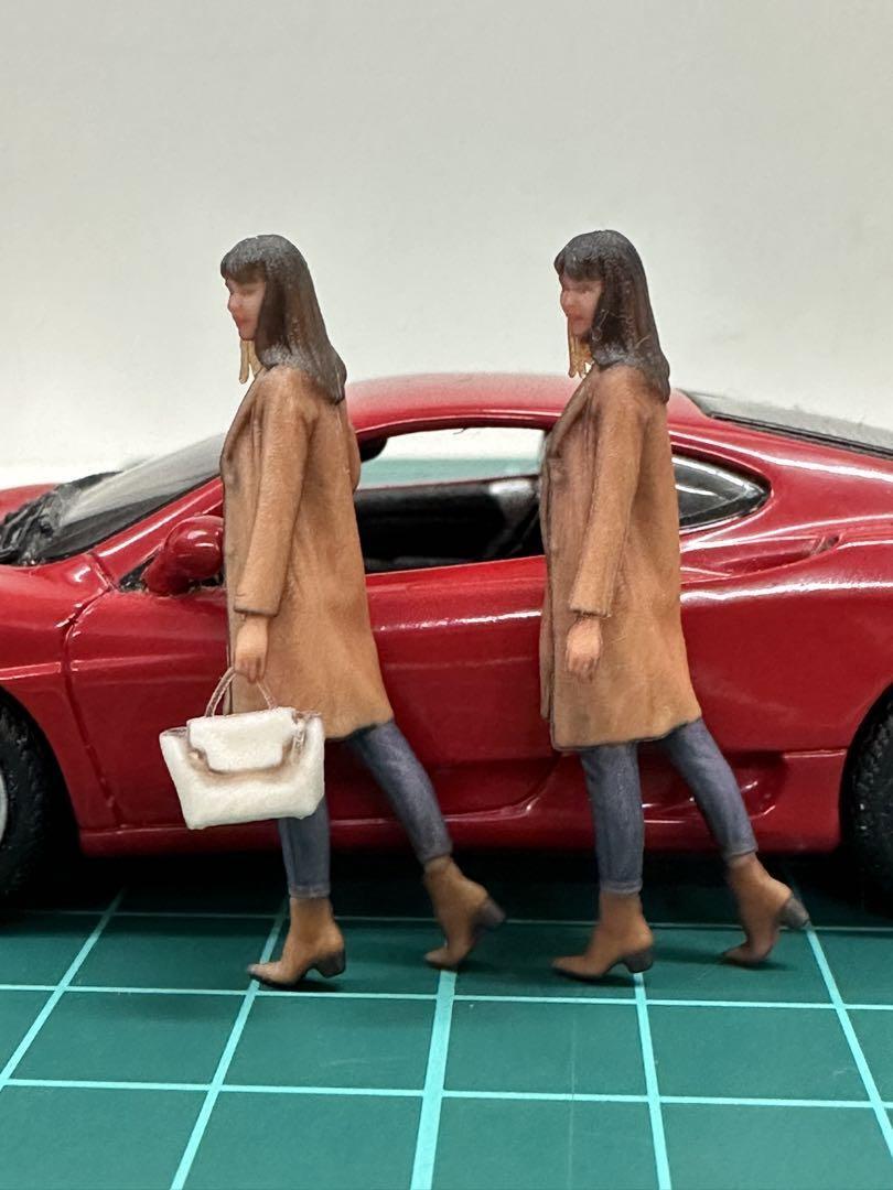 1/43 フィギュア２体　1276 ヌミック　1/64より大　ミニカーに　ミニチュアイメージ　ミニカーに　完成品　リアルフィギュア_画像1