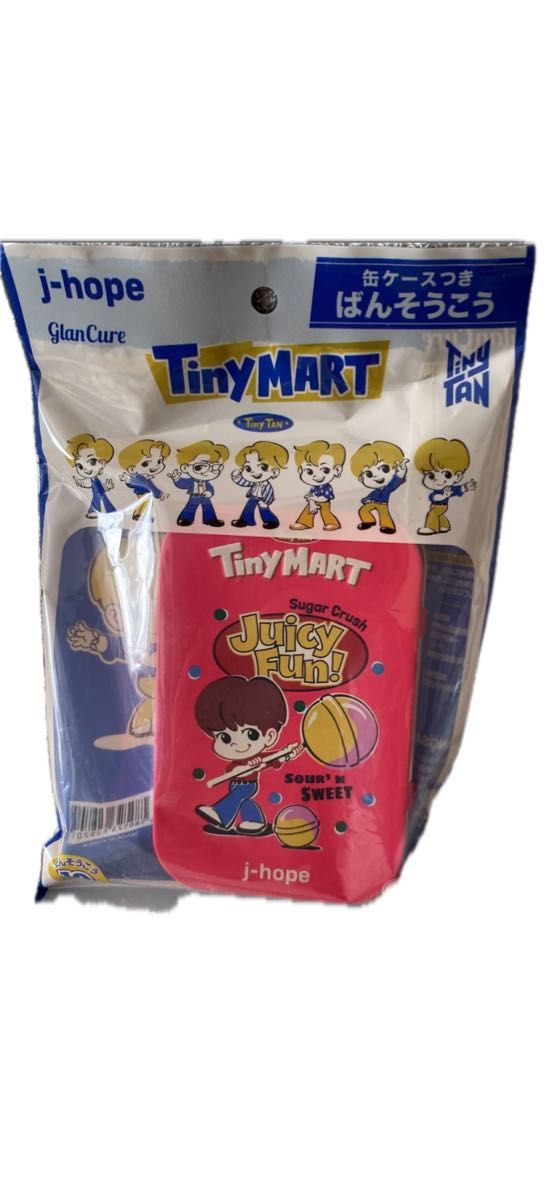 TinyTAN TinyMART タイニータン タイニーマート 缶ケースつき ばんそうこう j-hope jimin Jin 3種