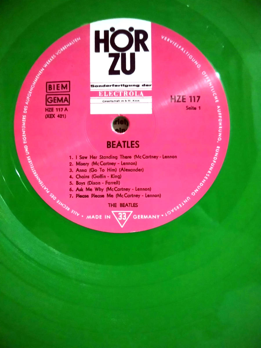 DIE BEATLES/ GERMAN PLEASE PLEASE ME GREEN VINYL(1LP)_画像5