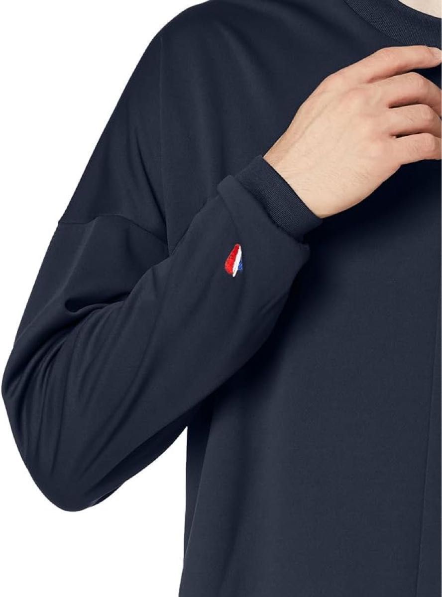 ルコックスポルティフ テニスウェア 長袖Tシャツ QMMWJB03 ネイビー(紺) メンズM/L ２サイズ 新品