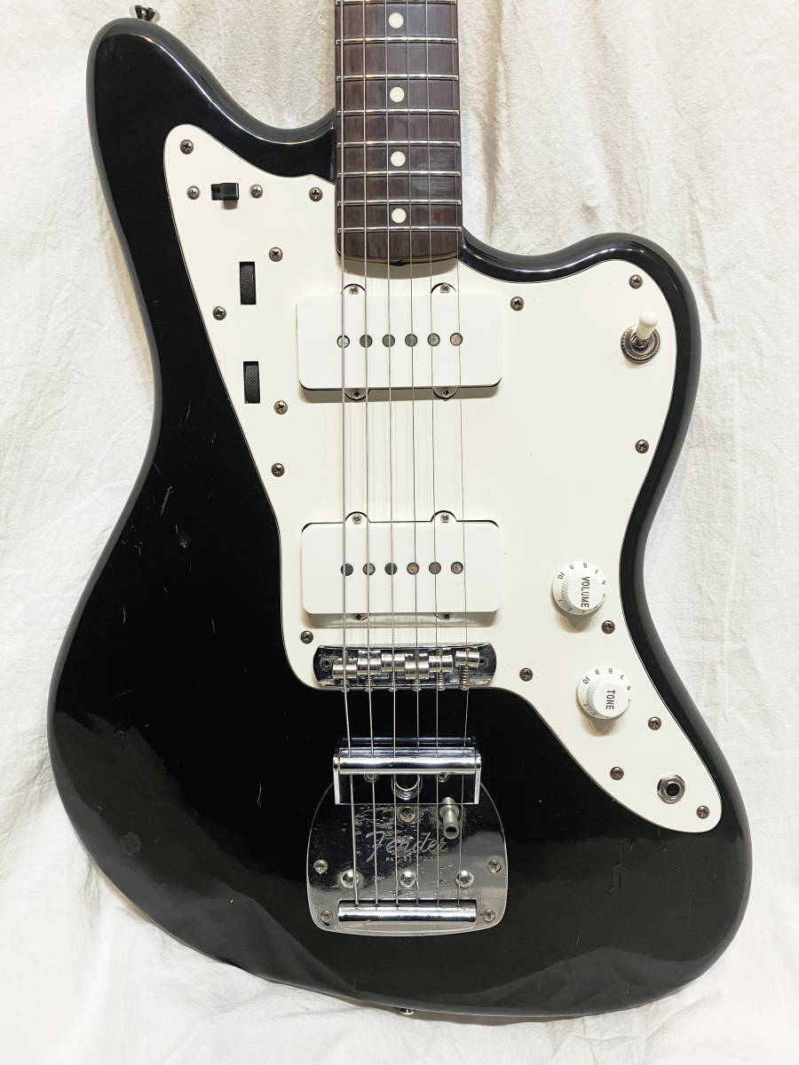 ★レア！Fender Japan jazzmaster 「JM66-70」Eシリアル 希少カラー ブラック A-2407_画像1