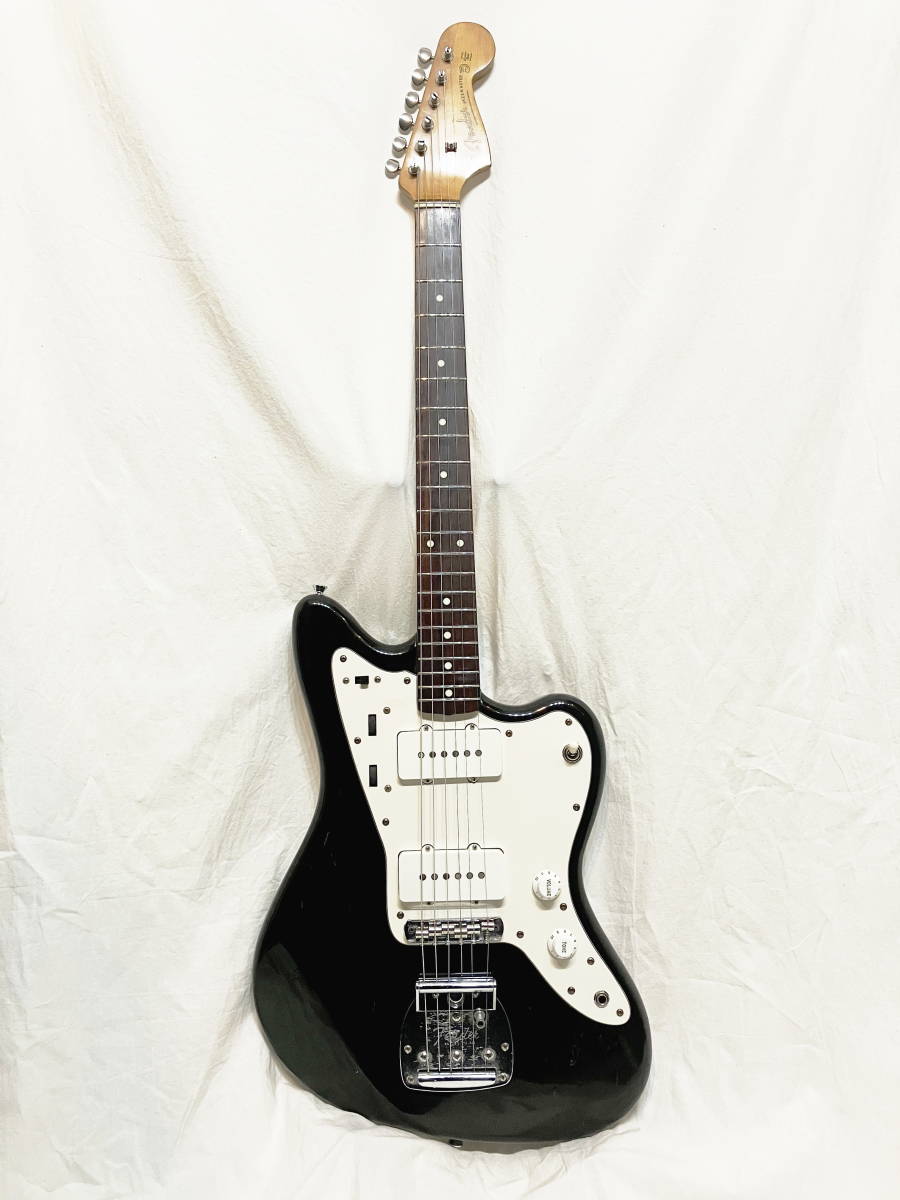 ★レア！Fender Japan jazzmaster 「JM66-70」Eシリアル 希少カラー ブラック A-2407_画像2