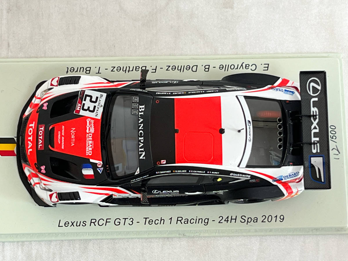 スパーク 1/43 レクサス RC F GT3 Tech 1 Racing 2019 スパ24 スパーク 1/43 レクサス RC F GT3 Tech 1 Racing 2019 スパ24