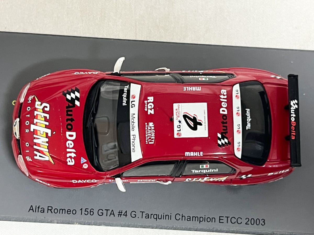 スパーク 1/43 アルファロメオ 156 GTA 2003 ETCC チャンピオン ガブリエル・タルキーニ_画像8