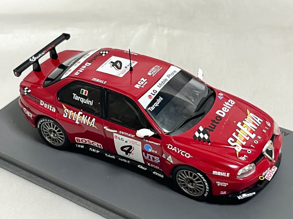 スパーク 1/43 アルファロメオ 156 GTA 2003 ETCC チャンピオン ガブリエル・タルキーニ_画像6