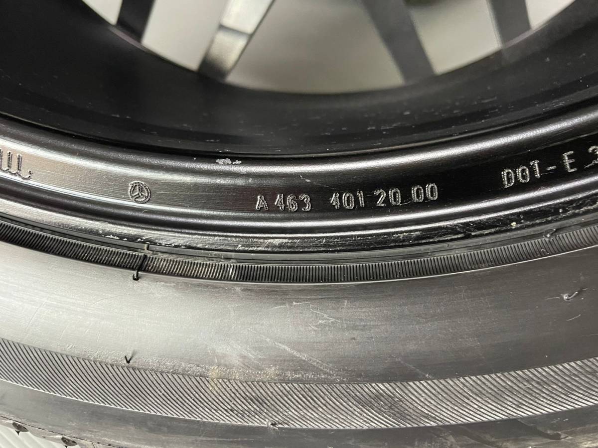 新しいタイヤ メルセデ スベンツ Gクラス AMG W463 G65 22インチ 4本セットG63 G350 G55 G500 22x10J ET36 BRIDGESTONE 285/45R22 2022年製の画像8