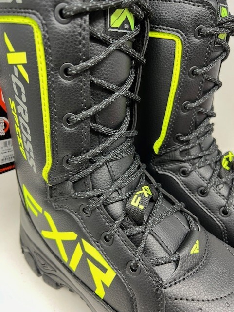 【日本未発売】FXR Racing スノーモービル X-Cross Speed Boots ウィンター ブーツ ブラック/イエロー USサイズ 9 カナダ 新品未使用