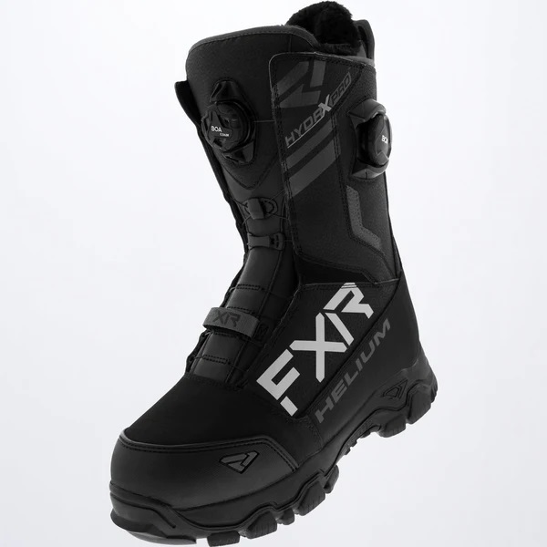 【日本未発売】FXR スノーモービル HELIUM DUAL BOA BOOTS ダブルボア ウィンター ブーツ ブラック BLACK USサイズ 8 カナダ 新品未使用