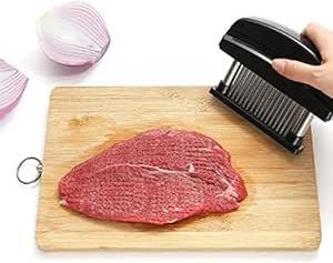 ウォームタイム（Warm time）肉筋切り器 ミートテンダライザー 肉たたき お肉が柔らかくなる 48刃 洗浄用ブラシ付_画像6