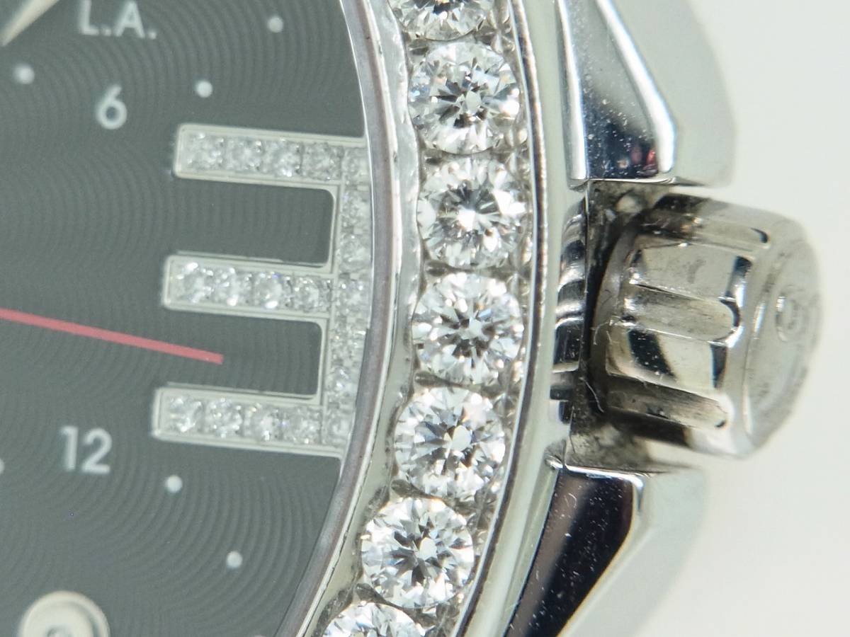 JACOB＆CO FIVE TIME ZONE 47mm 腕時計 ジェイコブ ファイブタイムゾーン ダイヤモンド diamond Quartz 稼働品 電池交換済み_画像5