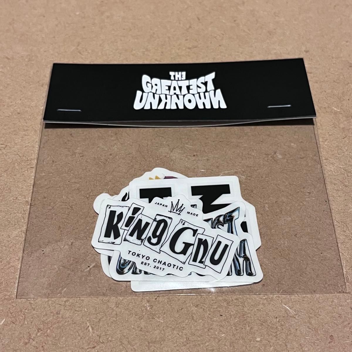 KING GNU DOME TOUR 2024 ステッカー THE GREATEST UNKNOWN