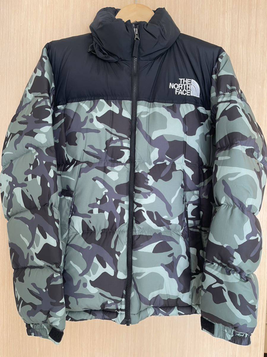 ●THE NORTH FACE　ノースフェイス /ダウンジャケット/ノベルティヌプシ/グリーンカモフラージュ/迷彩/サイズM_画像1