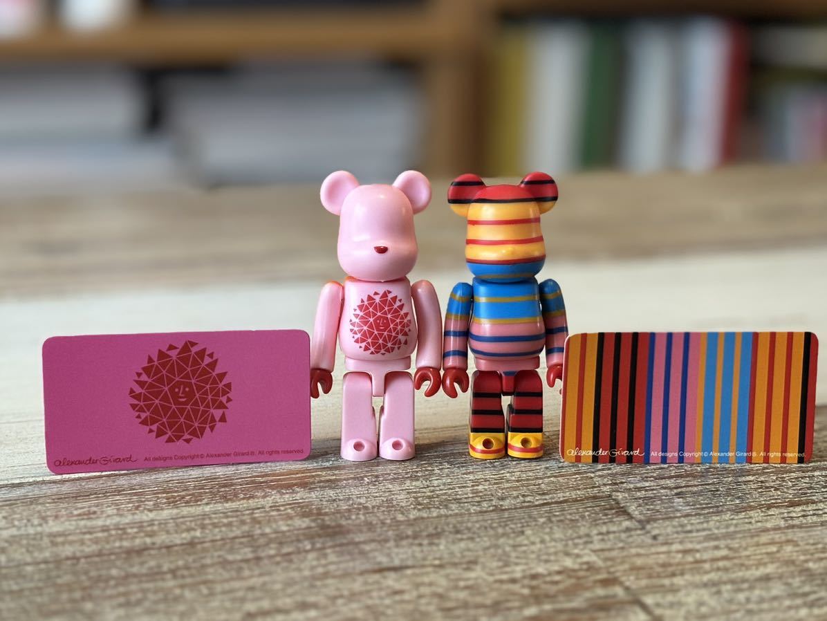 ベアブリック/BE@RBRICK シリーズ17 アーティスト　表/裏　Alexander Girard(メディコムトイ・フィギュア・ジラルド・ミッドセンチュリー)