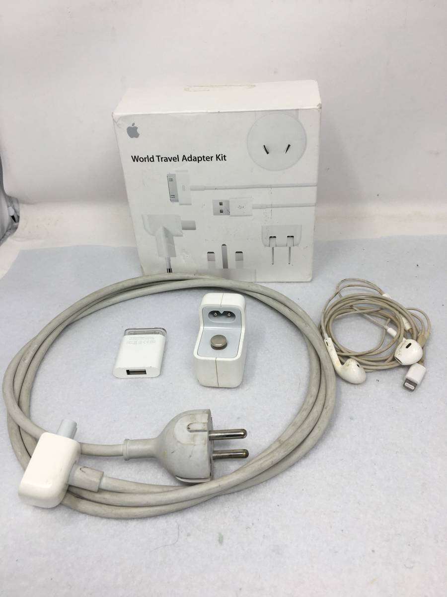 DY-228 まとめ Apple World Travel Adapter Kit MB974ZM/B ワールドトラベルアダプタキット iPad Camera Connection Kit iMac ACケーブル_画像1