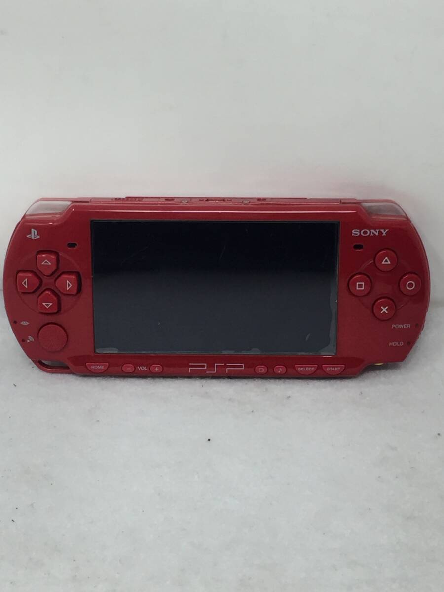 DY-778 動作品 SONY PSP-2000 ディープ・レッド Playstation Portable 本体のみ 初期化済_画像1