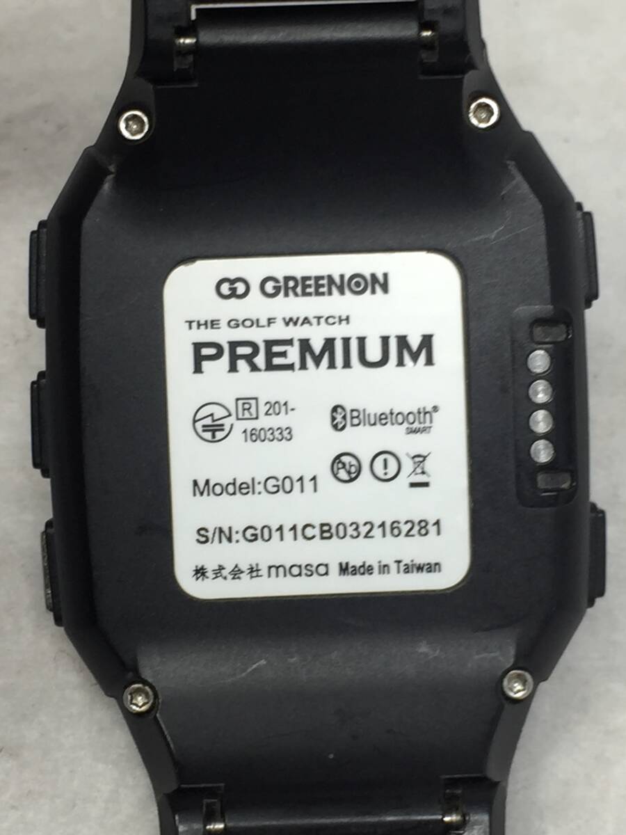 DY-848 動作品 GREENON グリーンオン G011 THE GOLF WATCH PREMIUM ゴルフウォッチプレミアム_画像4