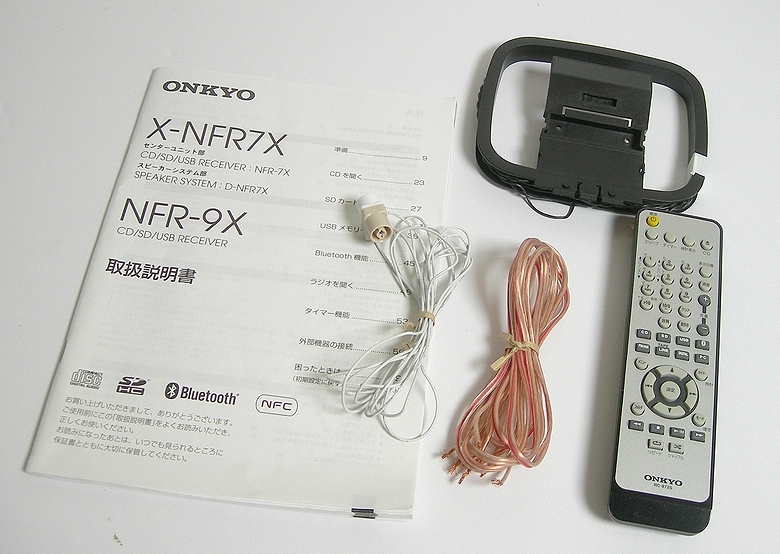 ONKYO オンキョー CD/SD/USB/Bluetooth対応   オーディオシステム  X-NFR7X  中古品の画像3