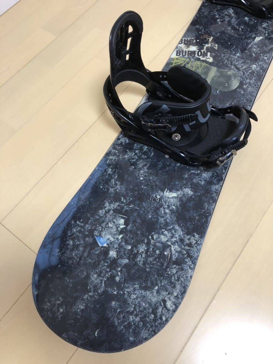 1スタ 美品 BURTON BLUNT 156 &美品 FLUX PRビン M 人気ボードセット バートン＋フラックス最高峰セット 1円スタート ボードビンディング_画像2