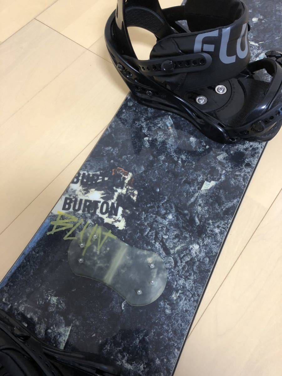 1スタ 美品 BURTON BLUNT 156 &美品 FLUX PRビン M 人気ボードセット バートン＋フラックス最高峰セット 1円スタート ボードビンディング_画像3