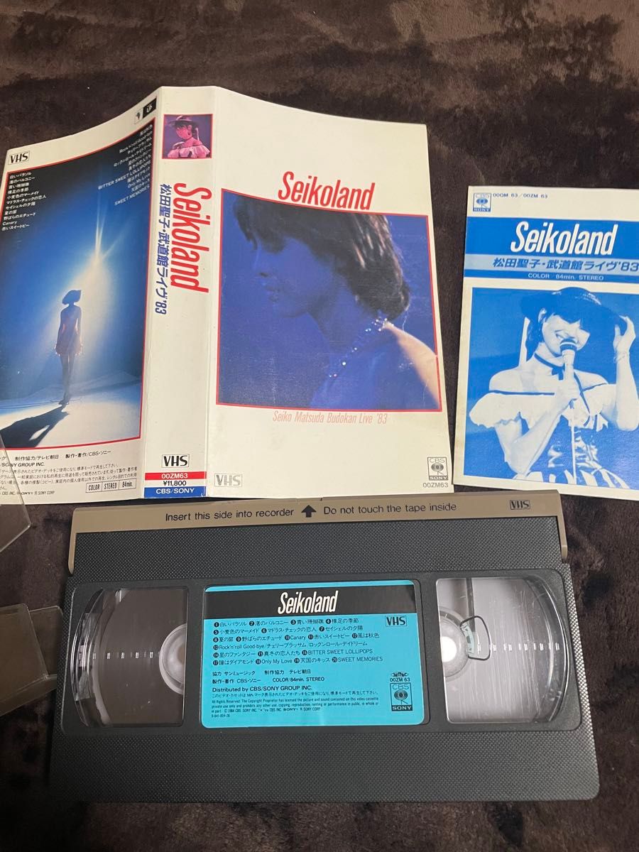 松田聖子　武道館ライブ　Seiko land  VHS