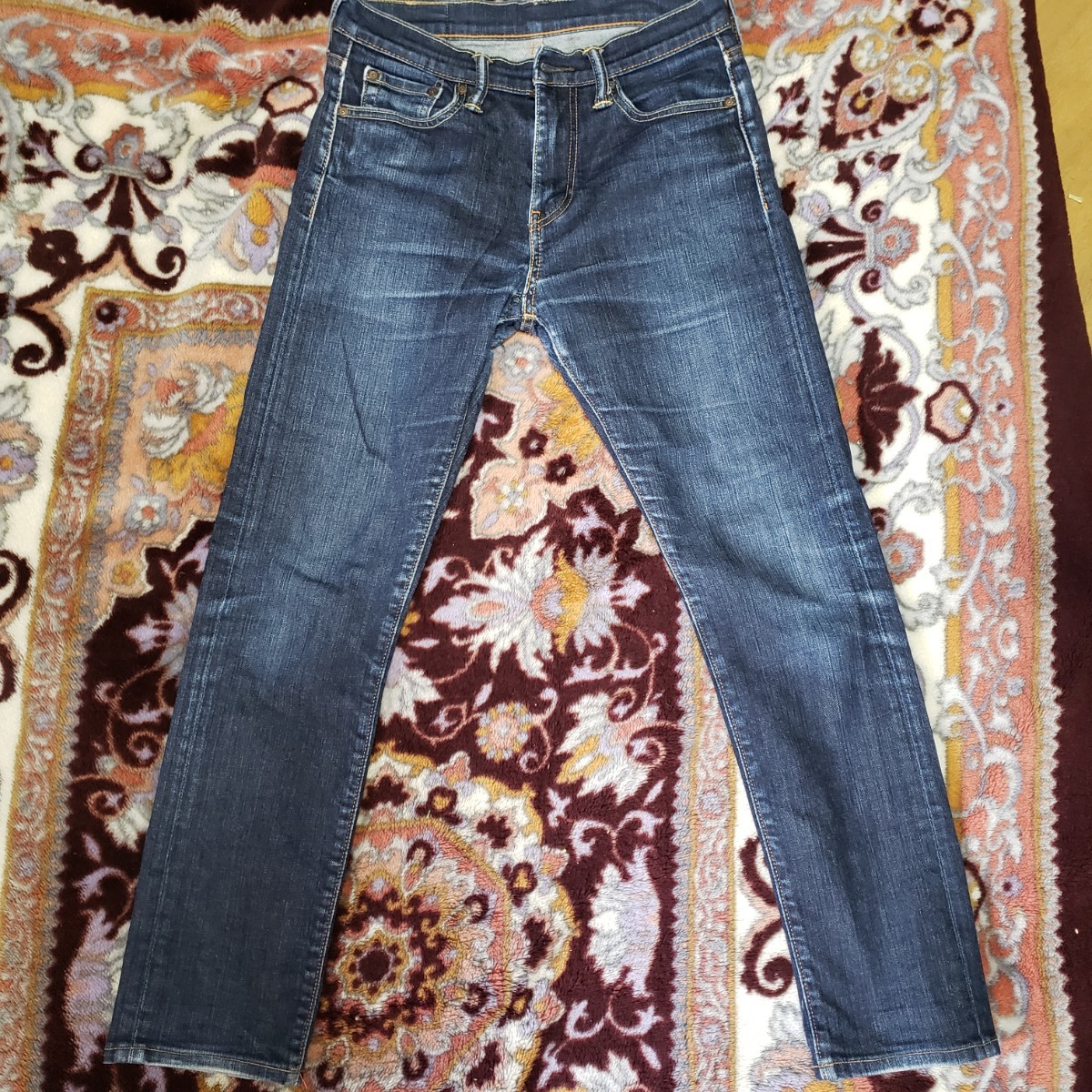 Levi's リーバイス 510 JEANS ジーンズ Gパン 牛革パッチ DENIME デニム bottoms ボトムス W29 ズボン 濃紺 skinny スキニー 男女兼用 中国_画像3