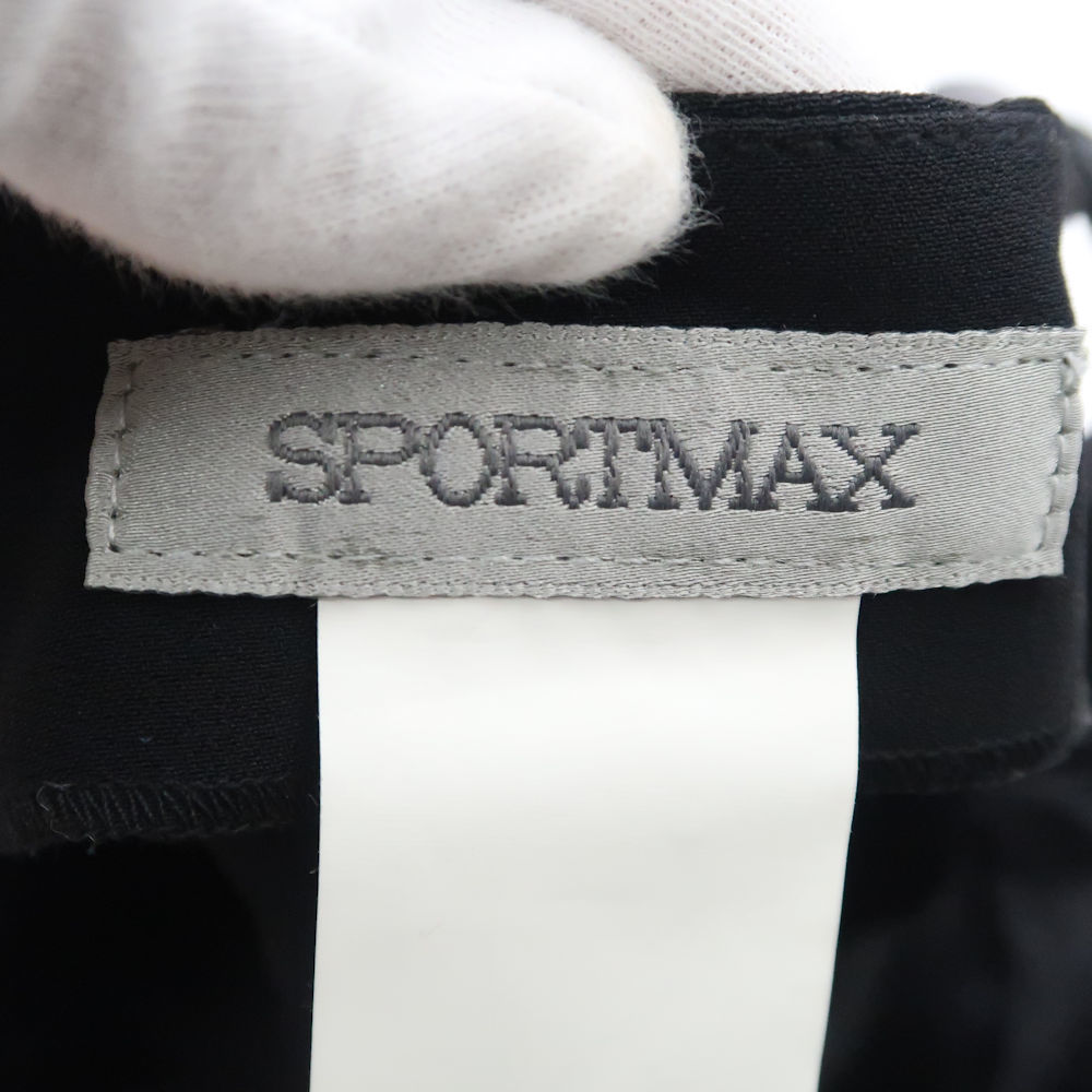 SPORTMAX スポーツマックス マックスマーラ ワンピース 40 M ラムレザーアセテート シルク 他 ミモレ丈 レディース AM5352A24_画像3