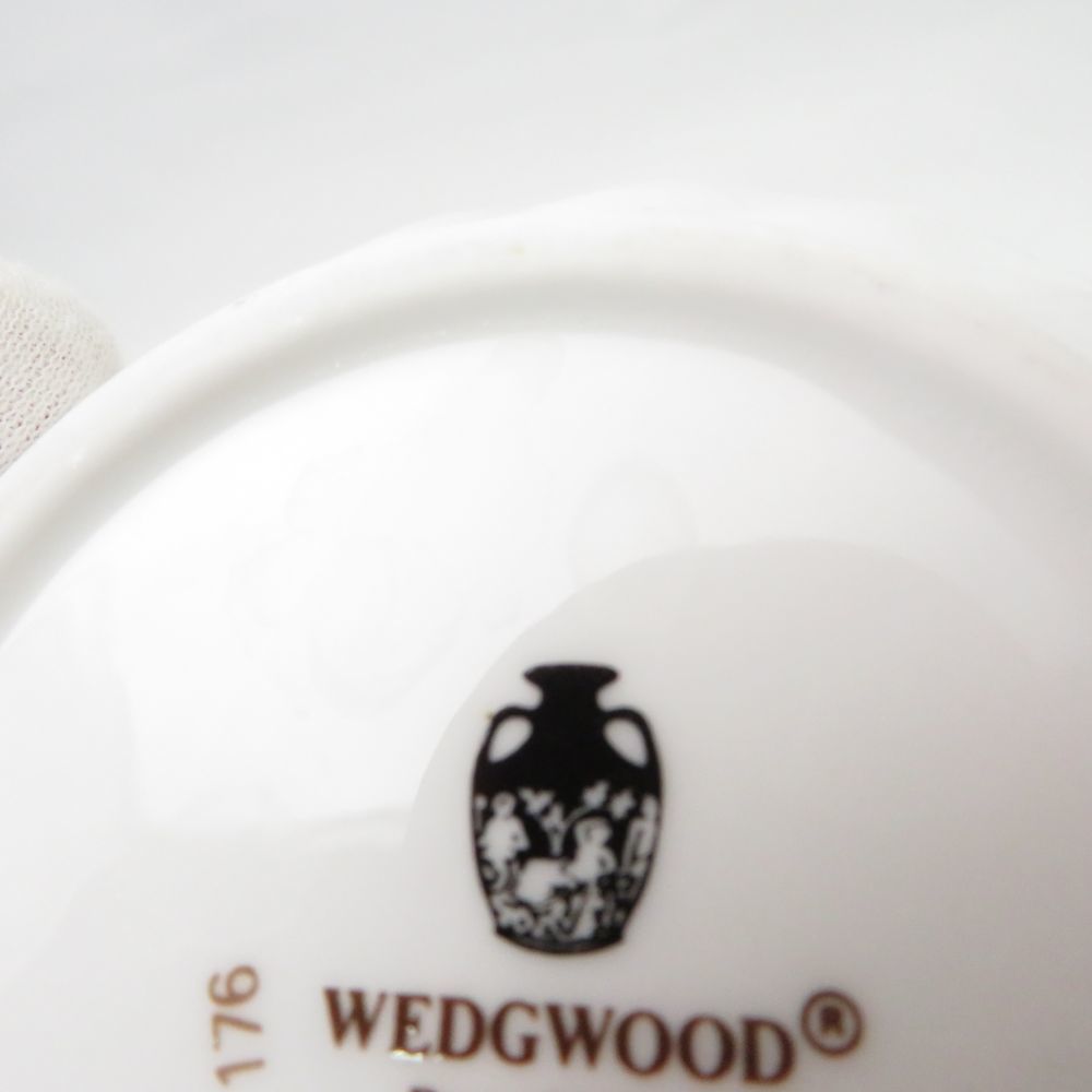 美品 WEDGWOOD ウェッジウッド ローズヒップ フラワーベース H20.5 ラウンド 花瓶 花びん 花器 花入 SU5835F_画像6
