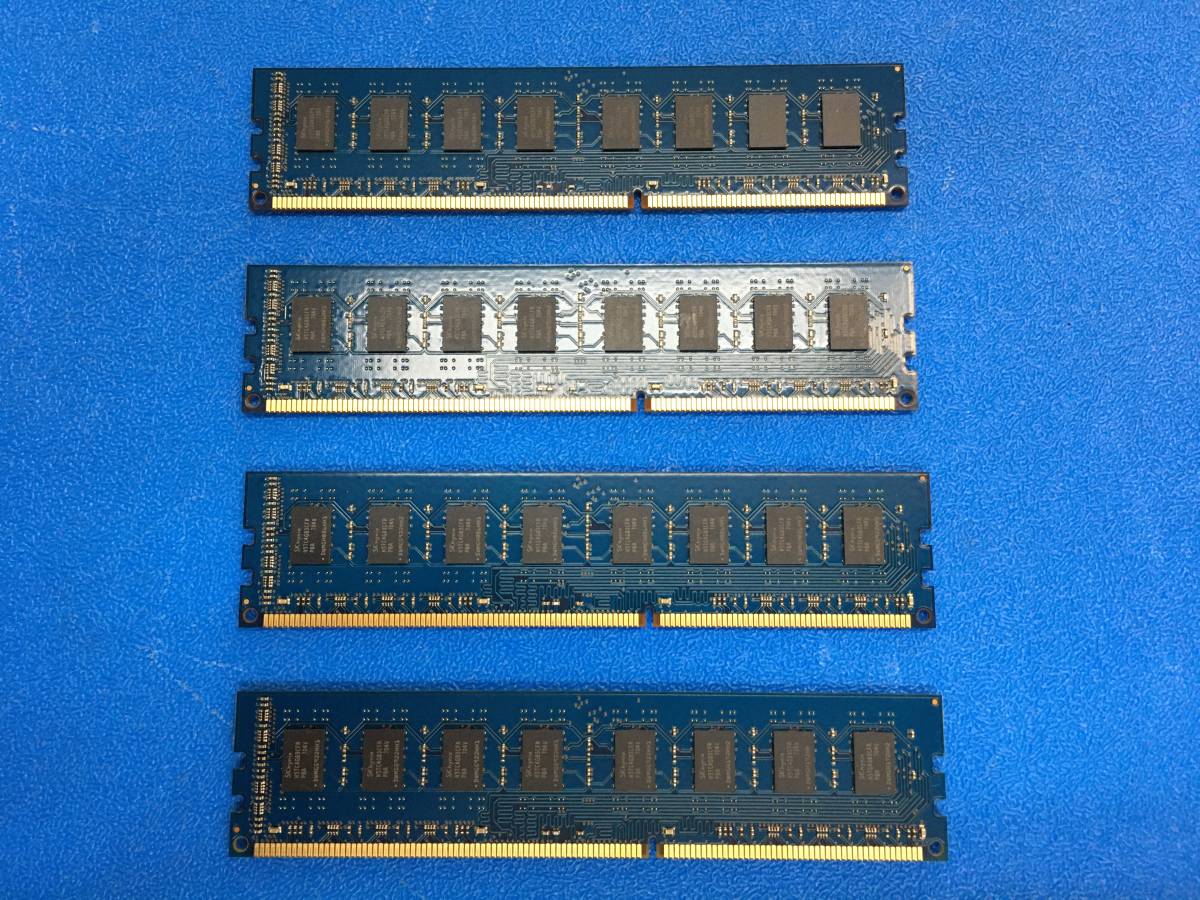 中古 ADTEC ADS12800D-L8GHC-MPC3L-12800DDR3L240pinUDIMM1.35V8GB 正常稼動品 4枚セット_画像4