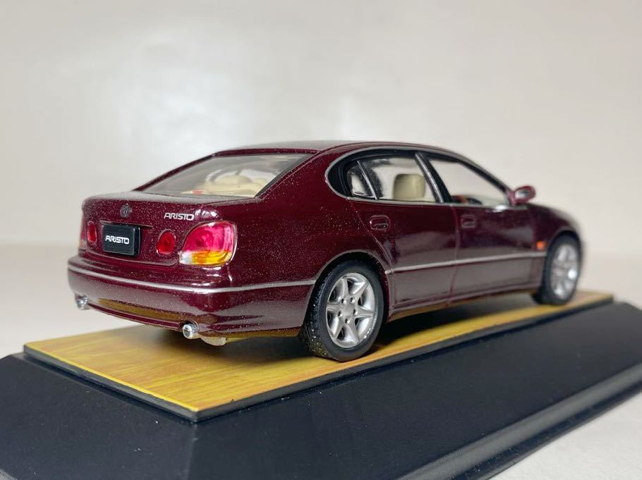 tosa 1/43 TOYOTA ARISTO アリスト S300 WALNUT PACKAGE 1of816pcs ボルドーマイカの画像5