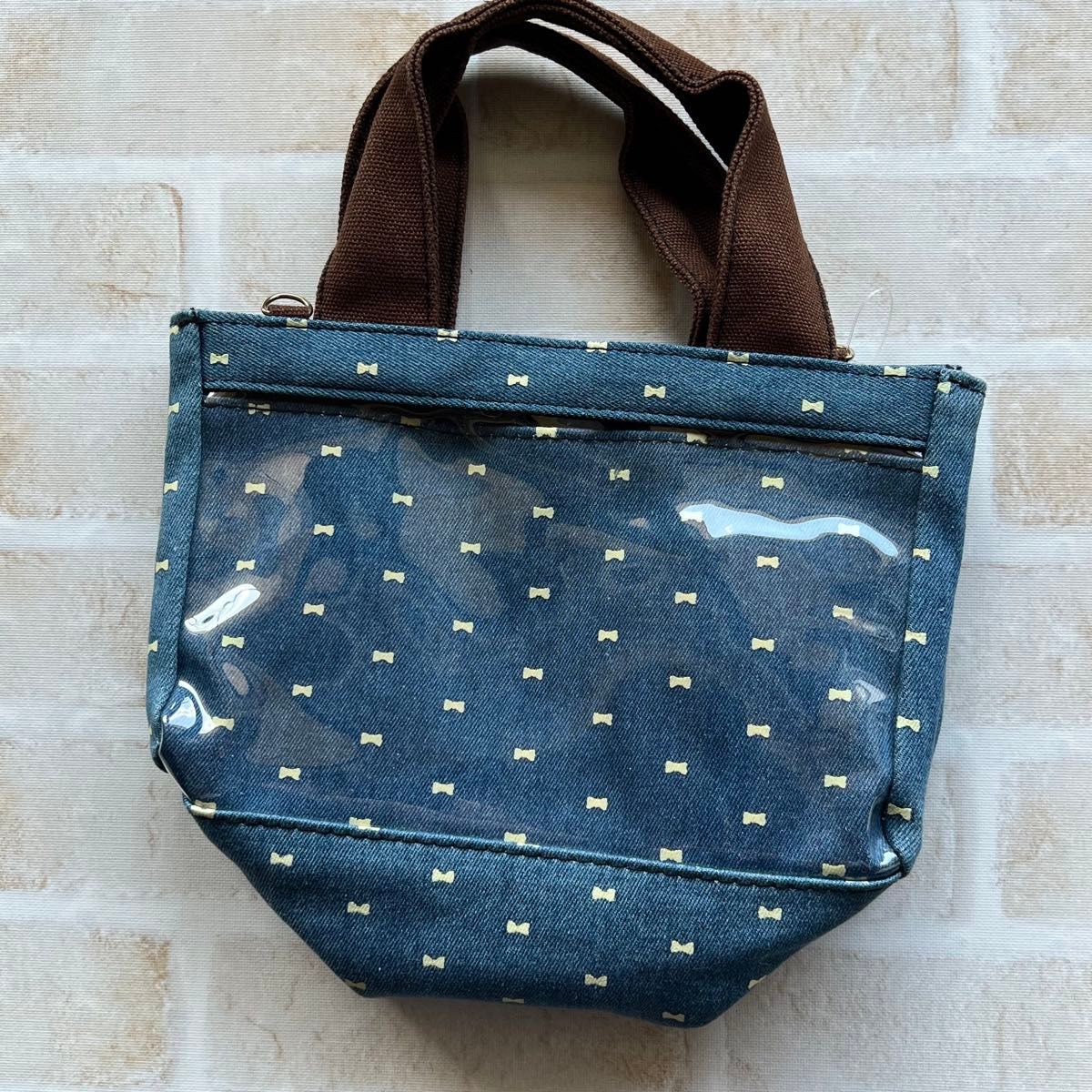 【新品】スマートフォン用［幅 78mm］ STYLISH TOTE スタイリッシュトート　デニム ライトブルー♪