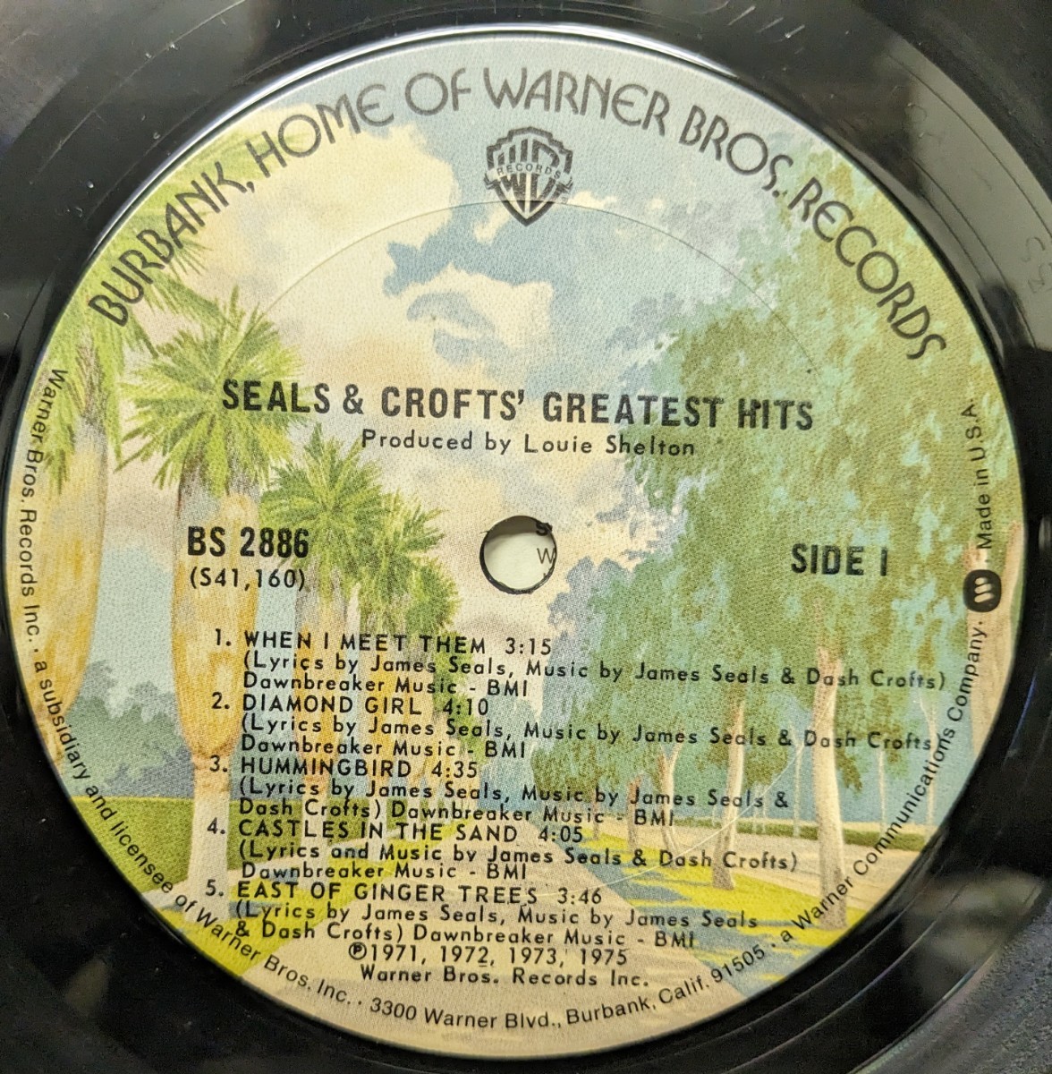 ☆SEALS&CROFTS/GREATEST HITS1975'USA WARNER BROSの画像3