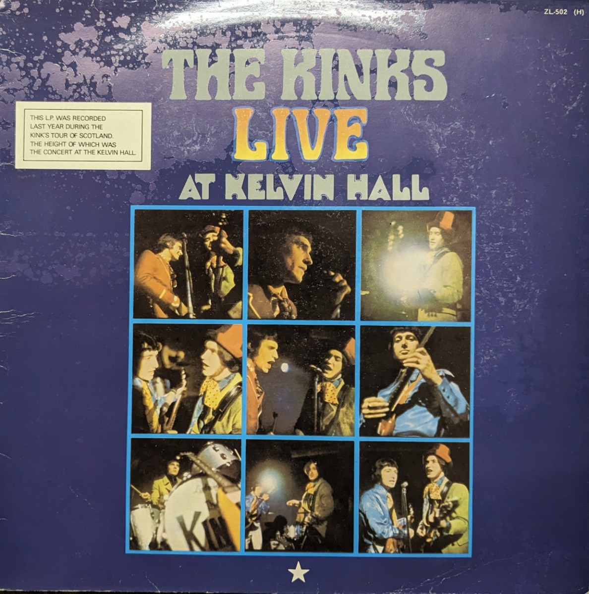 ☆THE KINKS/THE KINKS LIVE AT LELVIN HALL 1967'SPAIN PRT_画像1