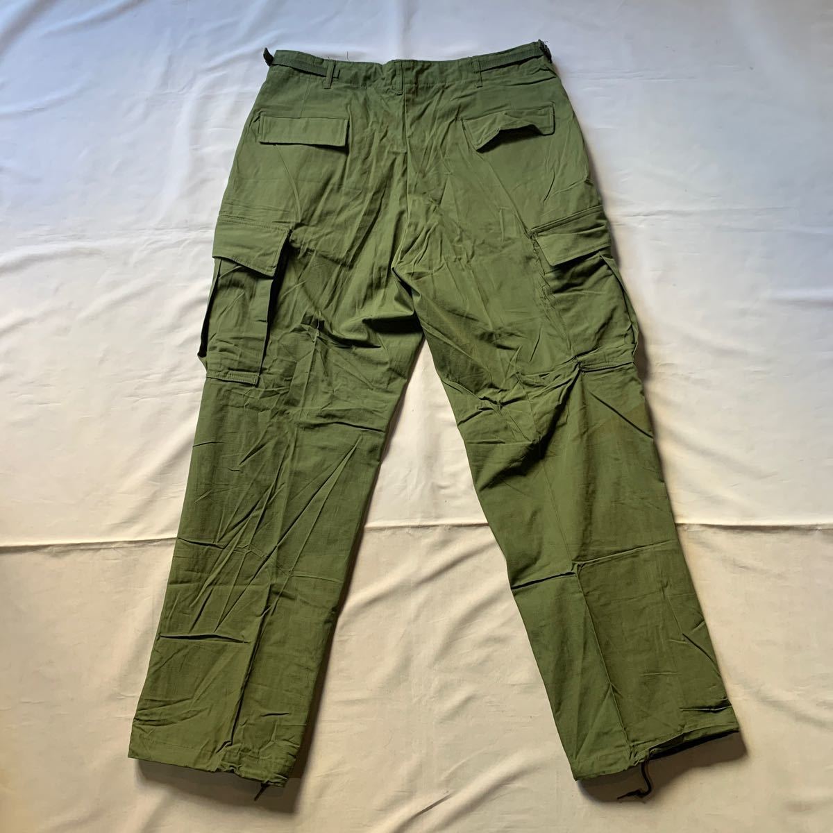 60s U.S.ARMY JUNGLE FATIGUE TROUSERS 3rd DEAD STOCK USARMY ジャングルファティーグ カーゴパンツ ノンリップ デッドストック 送料無料 の画像3