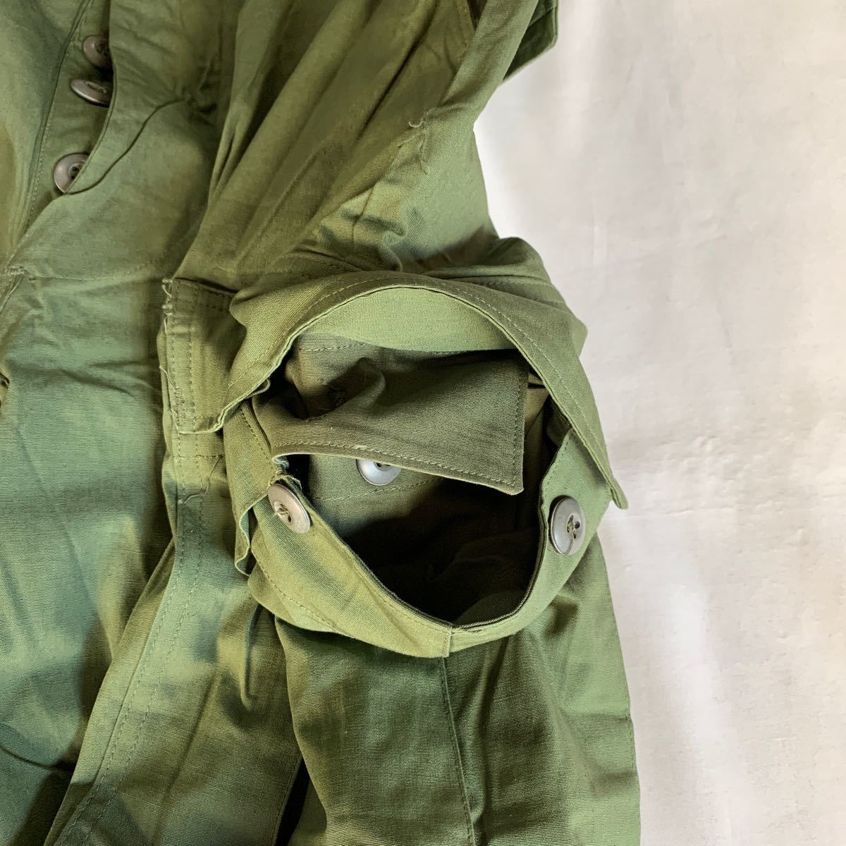 60s U.S.ARMY JUNGLE FATIGUE TROUSERS 3rd DEAD STOCK USARMY ジャングルファティーグ カーゴパンツ ノンリップ デッドストック 送料無料 の画像6
