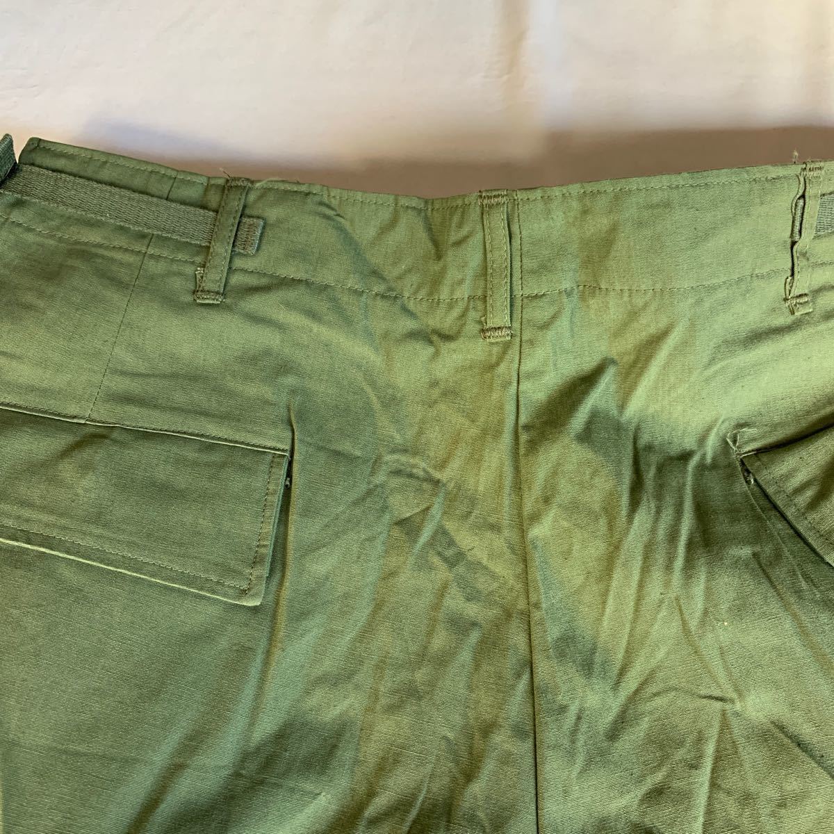 60s U.S.ARMY JUNGLE FATIGUE TROUSERS 3rd DEAD STOCK USARMY ジャングルファティーグ カーゴパンツ ノンリップ デッドストック 送料無料 の画像9