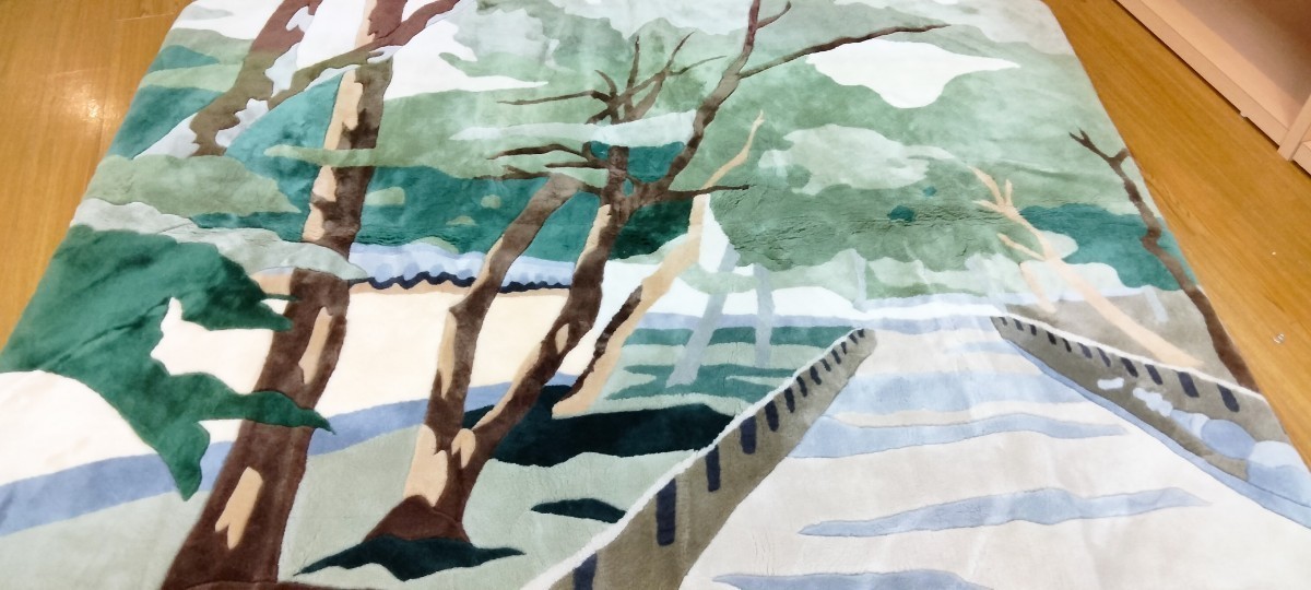 超希少☆ 西川 超高密度 最高級ムートンラグ 長方形 200×250㎝ 美品 展示品 京都西川 オーストラリアウール 定価170万以上