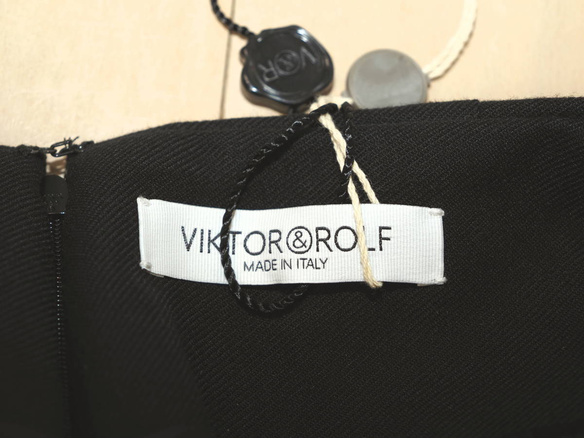  не использовался товар V&R Victor & Rolf 15AW ткань togya The - flair юбка 44 чёрный Italy производства VIKTOR&ROLF