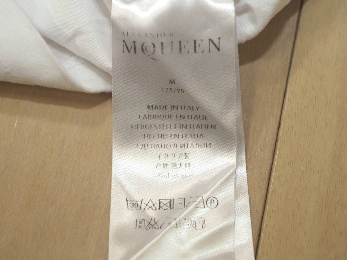 Alexander McQueen アレキサンダーマックィーン 17SSレイヤースカルTシャツM白 Italy製_画像4